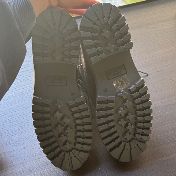 Toteme Husky Brown Suede Combat Boots size 40 - Picture 3 of 4